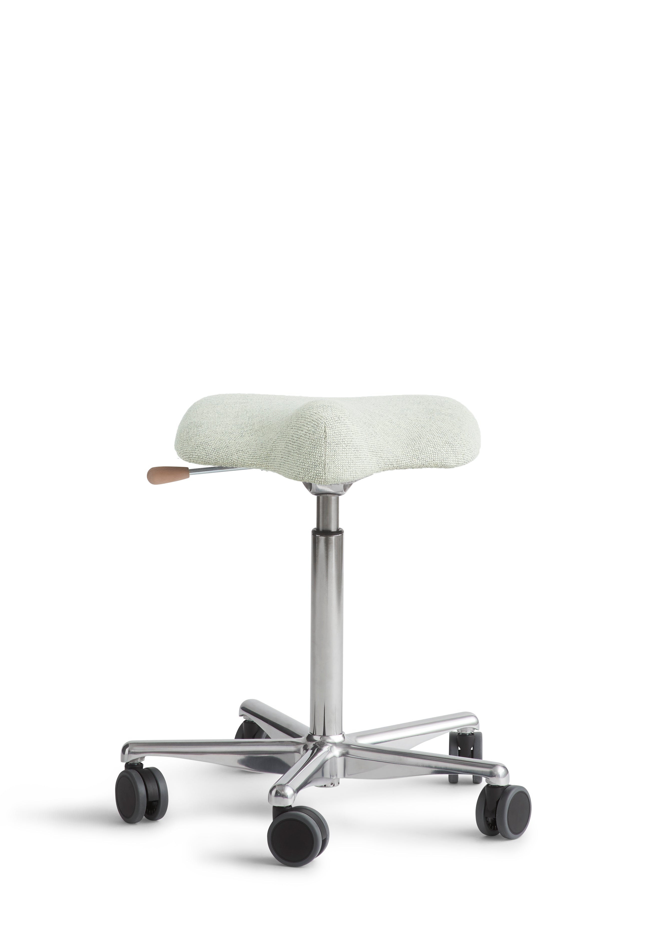 Kontorstol ReForm Office, betrukket med hvid Hallingdal uld fra Kvadrat.