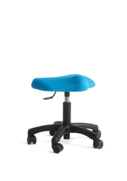 ReForm DayCare stol, betrukket med blå 3D materiale. Passer perfekt til daginstitutioner.