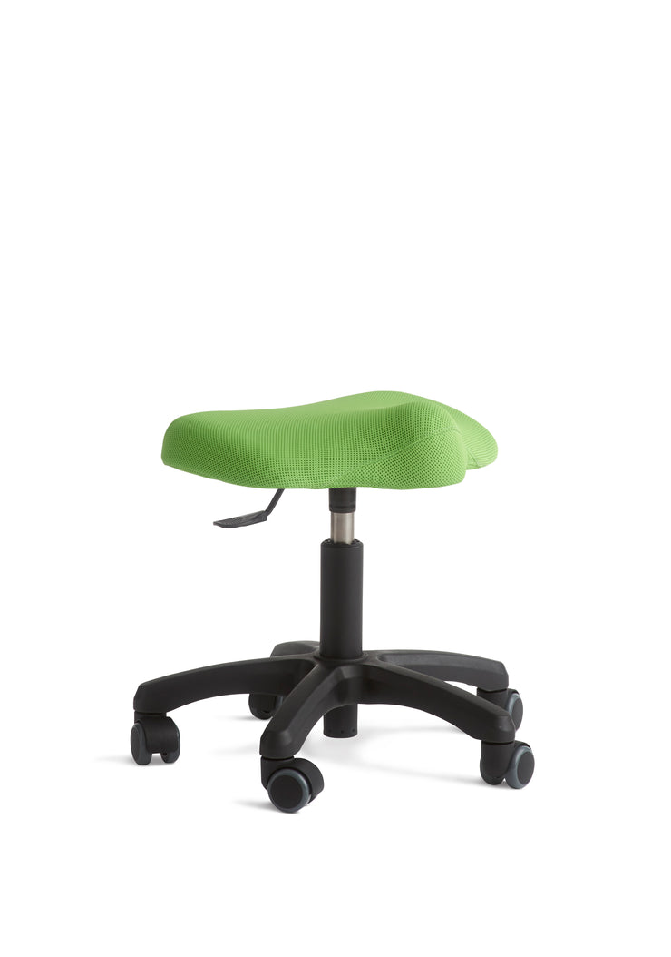 ReForm DayCare stol, betrukket med grøn 3D materiale. Passer perfekt til daginstitutioner.